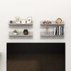 vidaXL Wandschappen 4 st 60x11,5x18 cm bewerkt hout betongrijs