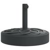 vidaXL Parasolvoet voor stokken van &Oslash;38 / 48 mm 25 kg rond