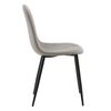Venture Home Eetkamerstoelen 2 st Polar polyester grijs en zwart