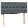 vidaXL Boxspring met matras fluweel donkergrijs 120x220 cm