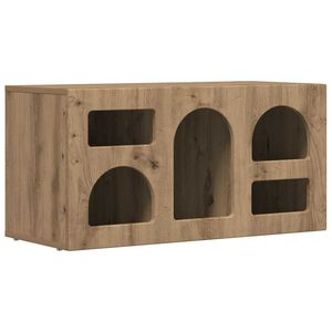vidaXL TV-kast Artisan Eiken 80 x 35 x 40 cm Bewerkt hout
