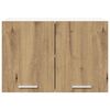 vidaXL Hangkast 2 pcs Ambachtelijke Eik en Wit 60 x 31 x 40 cm