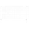 vidaXL Hek met Paal Zilver 1,2 x 10 m Staal
