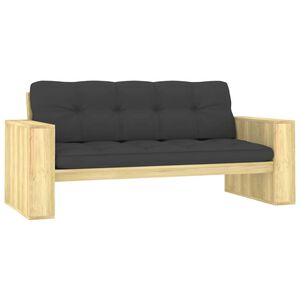 vidaXL Tuinbank met antracietkleurige kussens 179cm ge&iuml;mpregneerd hout