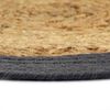 vidaXL Placemats 4 st 38 cm jute en katoen natuurlijk en antraciet