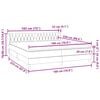 vidaXL Boxspringbed met matrassen 180x220 cm fluweel donkergrijs
