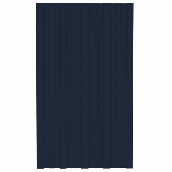 vidaXL Dakpaneel 12 pcs Antraciet 80 x 45 cm Gegalvaniseerd staal