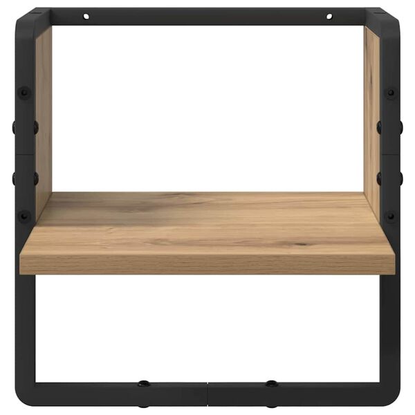 vidaXL Wandplank Ambachtelijk eiken 30 x 25 x 30 cm Bewerkt hout