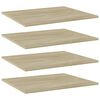 vidaXL Wandschappen 4 st 60x50x1,5 cm spaanplaat sonoma eikenkleurig