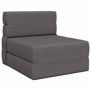 vidaXL Vouwbare Bankbed Lichtgrijs 70 x 80 x 60 cm Stof