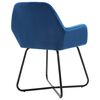 vidaXL Eetkamerstoelen 2 st fluweel blauw