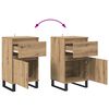 vidaXL Dressoir artisanaal eikenkleurig 35 x 40 x 70 cm Bewerkt hout
