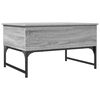 vidaXL Salontafel 70x50x40 cm bewerkt hout en metaal grijs sonoma