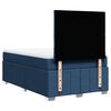 vidaXL Boxspring met matras stof blauw 120x200 cm