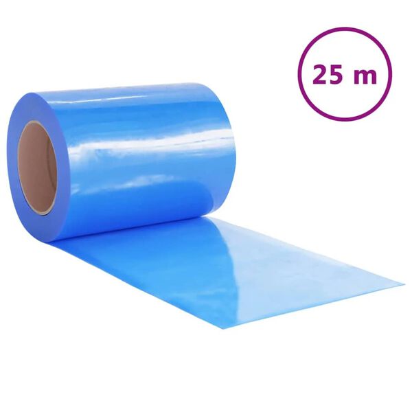 vidaXL Deurgordijn 300x2,6 mm 25 m PVC blauw