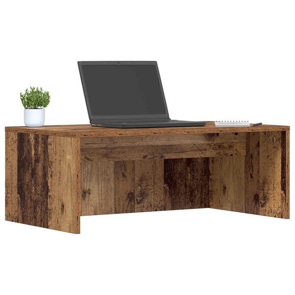 vidaXL Wandbureau Wandgemonteerd Oud Hout 80 x 45 x 30 cm Bewerkt hout