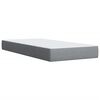 vidaXL Boxspring met matras stof lichtgrijs 80x200 cm