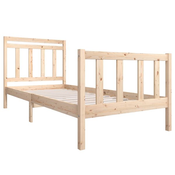 vidaXL Bedframe massief hout 100x200 cm