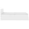 vidaXL Ottoman bed met matras 120x190 cm kunstleer wit