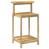 vidaXL Buiten pottingbank 56,5 x 48,5 x 107 cm Massief Acaciahout Wit