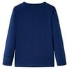 Kindershirt met lange mouwen 104 marineblauw
