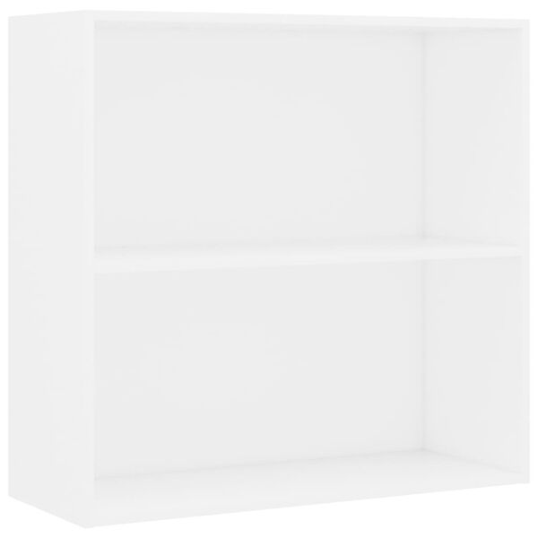 vidaXL Boekenkast 80x30x76,5 cm bewerkt hout wit