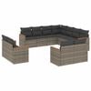 vidaXL Patio Sofa Set 11-zits Grey