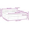 vidaXL Boxspring met matrassen fluweel donkergrijs 180x210 cm