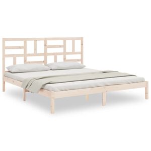 vidaXL Bedframe zonder matras massief hout 180x200 cm