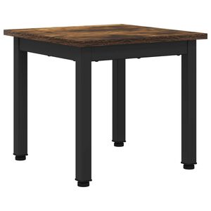 vidaXL Salontafel Rook Eik 40 x 40 x 36 cm Bewerkt hout