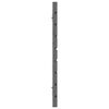 vidaXL Hoofdbord wandmontage 206x3x63 cm massief grenenhout grijs