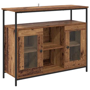 vidaXL Dressoir Oud Hout 100 x 35 x 80 cm Bewerkt hout