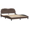 vidaXL Bedframe "Viana" zonder matras kunstleer bruin 160x200 cm