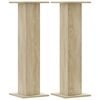 vidaXL Plantenstandaards 2 st 30x30x95 cm bewerkt hout sonoma eiken
