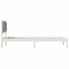 vidaXL Bedframe Lichtgrijs 80 x 190 cm Massief grenenhout
