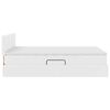 vidaXL Opslag bed met matras met opslag Puur Wit 140 x 200 cm Nep Leer