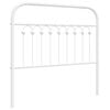 vidaXL Vervangend hoofdbord 100 cm metaal wit