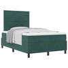 vidaXL Boxspringbed met hoofdeinde Donkergroen 120 x 190 cm Fluweel
