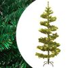 vidaXL Kunstkerstboom met verlichting en standaard 150 cm PVC groen