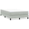 vidaXL Boxspring zonder matras fluweel lichtgrijs 120x210 cm