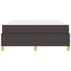 vidaXL Bedframe met matras Donkerbruin 140 x 190 cm Stof