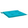 vidaXL Tuinstoelkussens 2 st 50x50x4 cm stof turquoise
