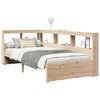 vidaXL Bed met boekenkast zonder matras massief grenenhout 90x190 cm