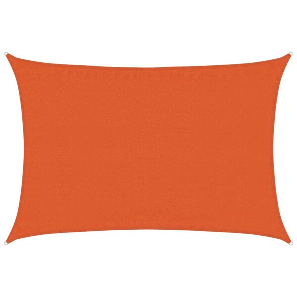 vidaXL Zonnezeil 160 g/m&sup2; 3,5x4,5 m HDPE oranje