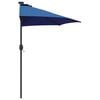 vidaXL Tuinparasol Blauw 294 x 150 x 223 cm Stof