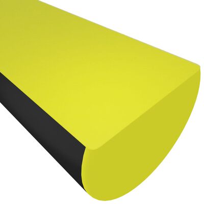 vidaXL Hoekbeschermer 4x3x100 cm PU geel en zwart