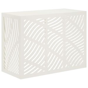 vidaXL Airconditioner hoes Wit 110 x 50 x 80 cm Staal