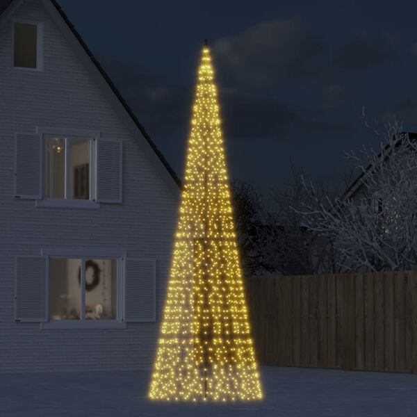 vidaXL LED-kerstboom 1534 LEDs warm wit 500 cm