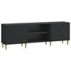 vidaXL TV-kast 150 x 31 x 50 cm Zwart Bewerkt hout