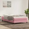vidaXL Boxspring zonder matras fluweel roze 120x210 cm